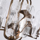 American mid-century retro all-copper glass restaurant chandelier