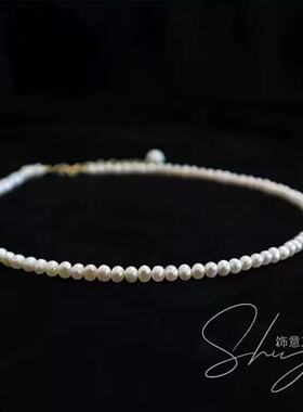 赫本风天然淡水baby珍珠项链