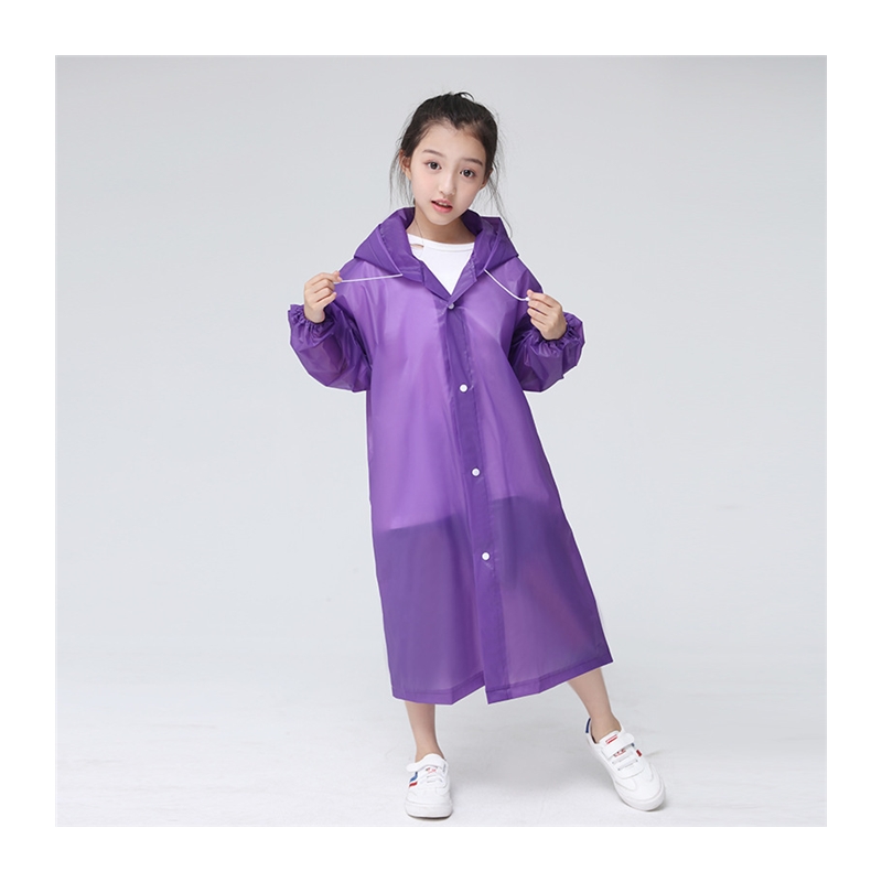 Children Adult Raincoat Thickened Waterproof EVA Rain Coat - 图3