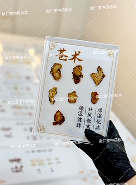 可开发票中药树脂包埋标本定制中医养生画中药墙养生汤展示摆挂件