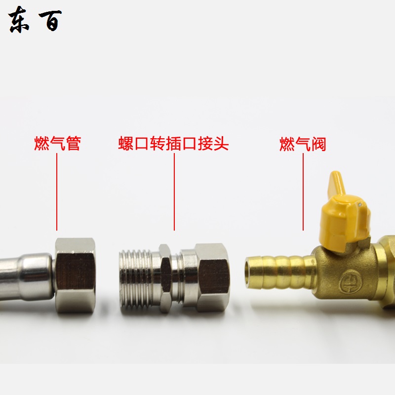 燃气灶插口转螺口转接头天然气波纹管接头燃气格林头煤气灶具配件 - 图3