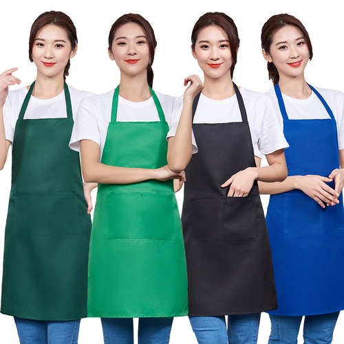 广告围裙定制logo印字水果奶茶店超市火锅店服务员工作服围腰男女 - 图3