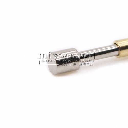 P50-G2 平头 PCB弹簧测试针探针 针头0.9MM 针管0.68MM 长16.5MM - 图0
