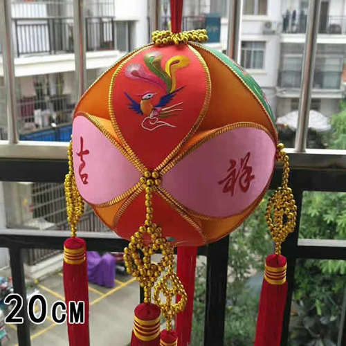 广西三月三结婚纯手工彩球舞蹈挂件抛绣球游戏道具少数手扮礼 - 图1