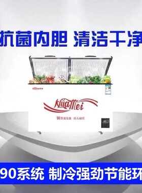 华美商用大容量铜管节能冷冻冰柜