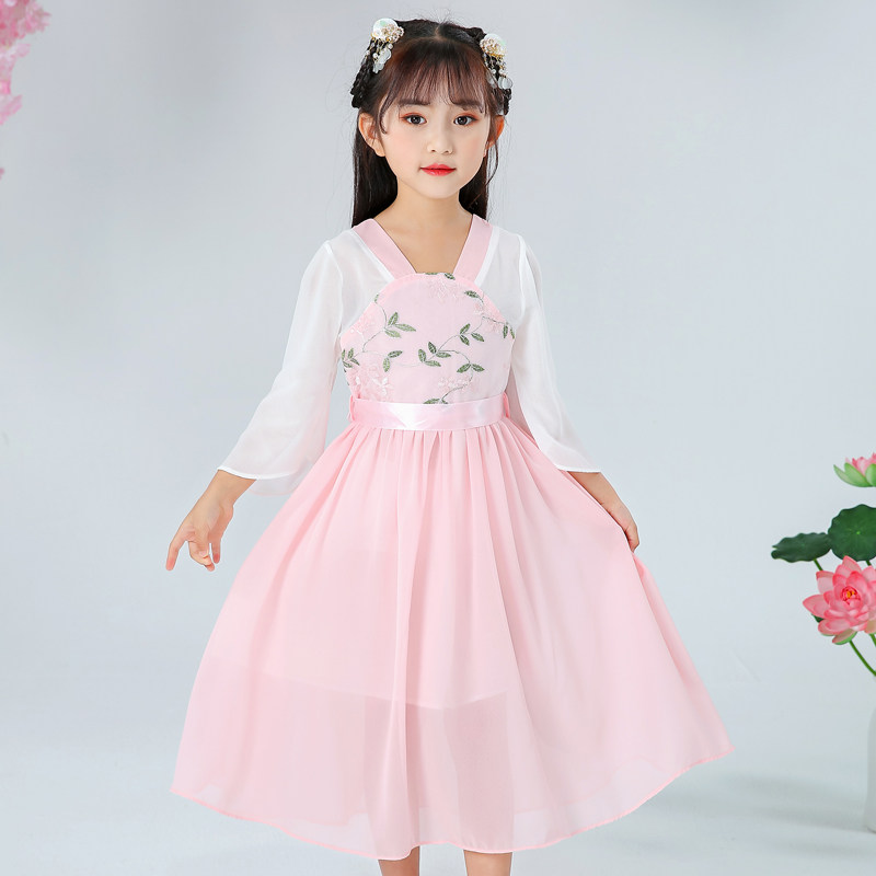 女童汉服2023年夏季新款夏装公主裙儿童装裙子女孩洋气套装连衣裙,淘宝优惠券,粉丝福利购,淘宝优惠卷