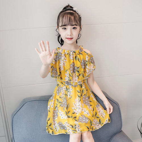 女童连衣裙夏装2025新款儿童超洋气雪纺公主裙网红童装小女孩裙子 - 图1