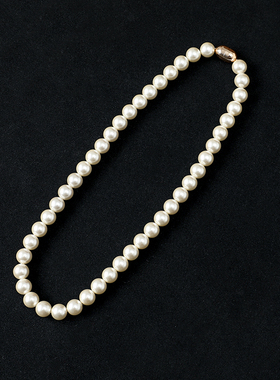 布塔饰品时尚复古百搭优雅磁扣项链PT1193全珠