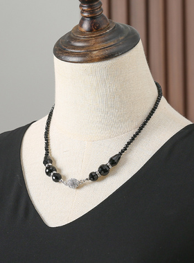 个性时尚百搭项链布塔饰品香云纱