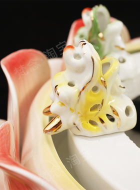 陶瓷佛诞节雾化九龙喷水送货上门