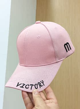 休闲百搭字母刺绣棒球帽显脸小