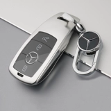 Подходит для Mercedes -Benz Car Caychain E -class C -Class B -Class S -Class S -Class GLC Pendant Gle Men and Women Gla Metal Shell