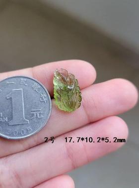 包邮天然碧玺九尾狐吊坠 碧玺佛公  碧玺雕刻件狐狸吊坠项坠