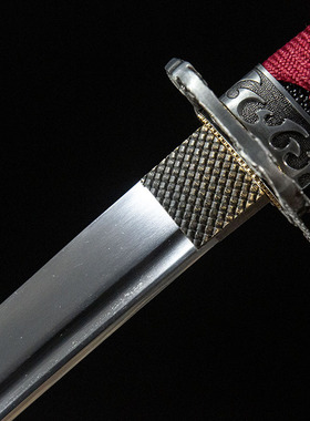 外贸手工红色日本刀长款打刀一体