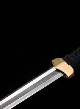 侍诚君临汉剑花纹钢烧刃八面玲珑