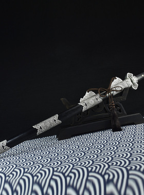 龙泉市刀剑高锰钢唐剑仿古银一体