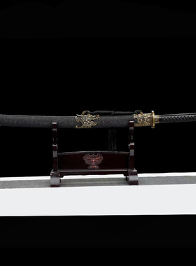 绣春唐横刀龍王雁翎一体高锰钢刀