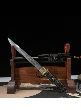 外贸手工雕刻日式短刀日本刀胁差