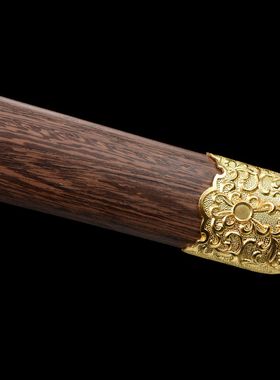 龙泉市刀剑传统手工红木木刀一体