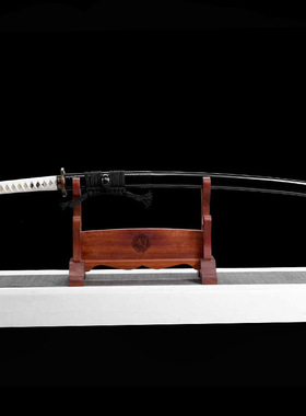 侍城T10钢武士刃手工锻打实木鞘