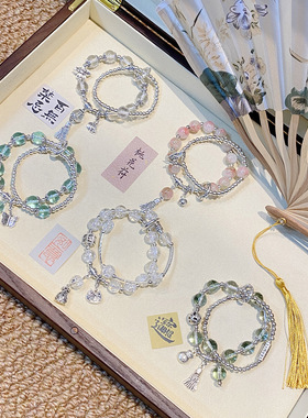 原创设计款单圈双层国风琉璃珠