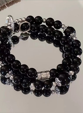 新中式山鬼花串珠手链女国风手串