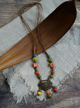 小红书同款小狗项链新中式民族风