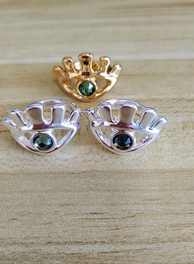 西班牙unode50水晶戒指 恶魔之眼睫毛蓝眼睛个性设计指环小众高级