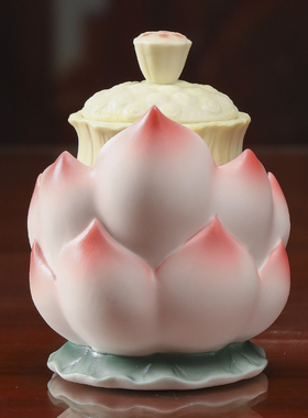 梵趣供水杯观音水杯佛杯莲花贡杯供佛净水杯佛具佛堂用品装饰摆件