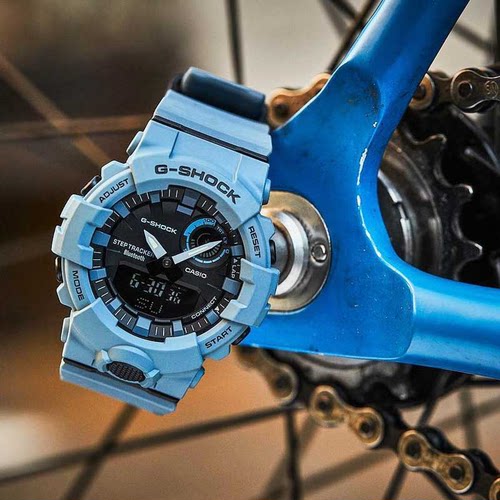 卡西欧手表Casio G-Shock雾霾蓝运动蓝牙防水男女腕表GBA800UC-2A - 图2
