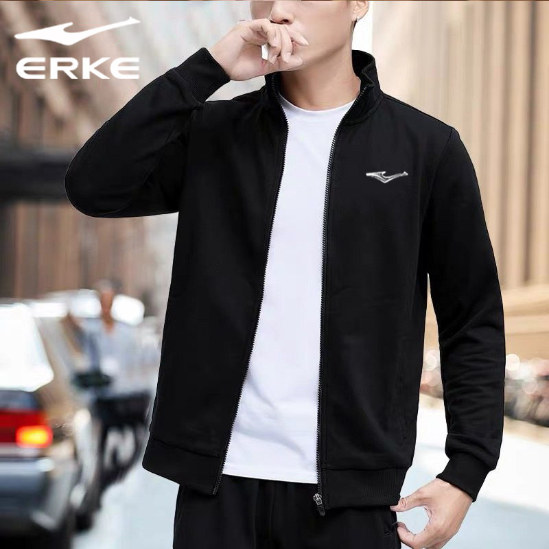 鸿星尔克外套男装2026新款春秋男士立领卫衣夹克旗舰店运动服上衣,淘宝优惠券,粉丝福利购,淘宝优惠卷