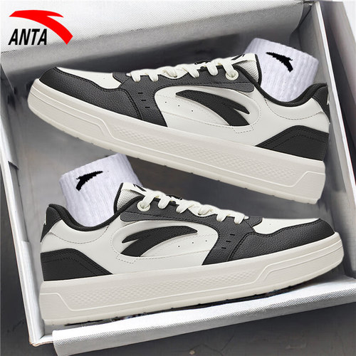 安踏板鞋轻风男鞋软底2026新款夏季男士小白鞋旗舰店休闲运动鞋子 - 图3