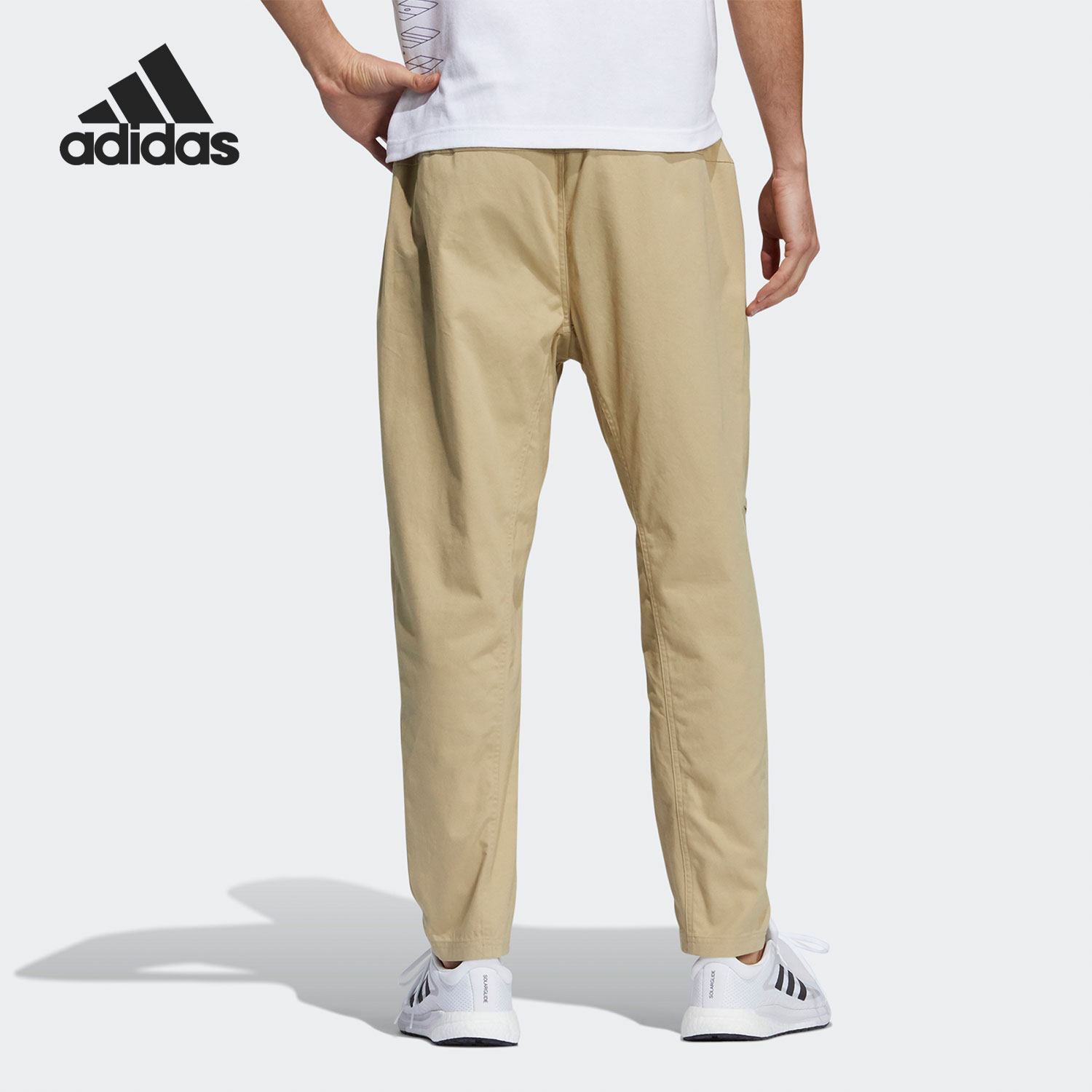 Adidas/阿迪达斯正品年夏季新款男子休闲运动透气长裤 H39253 - 图0