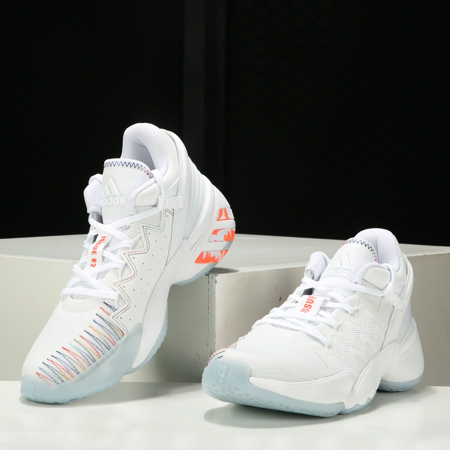 Adidas/阿迪达斯正品新款男子米切尔2代实战耐磨运动篮球鞋FZ1438-图0