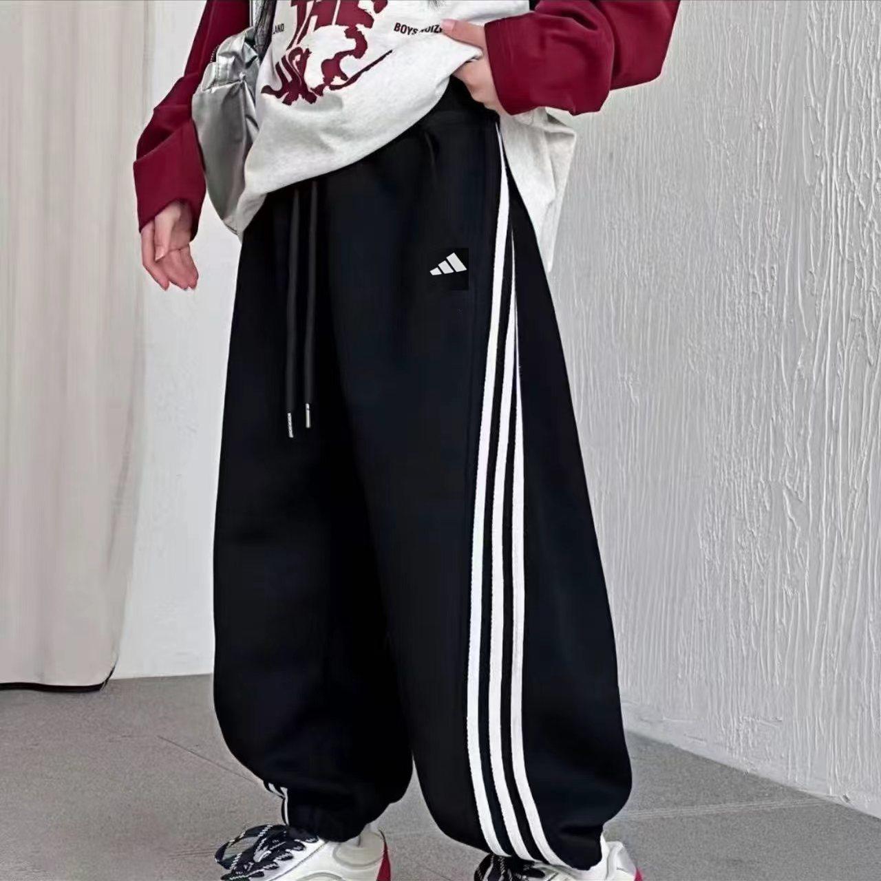 男女童秋冬加绒加厚运动裤子2025新款儿童卫裤休闲长裤,淘宝优惠券,粉丝福利购,淘宝优惠卷