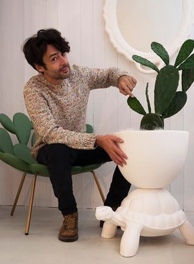 qeeboo意大利卧室客厅书架花盆