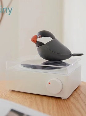 台湾Zuny动物摆件文鸟