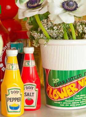 【官方授权】西班牙DOIY撒盐器椒盐罐陶瓷首饰品装饰碟盘子摆件礼