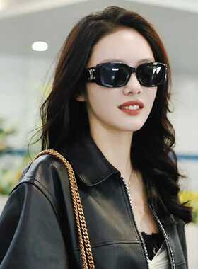 小款方形偏光墨镜蹦迪