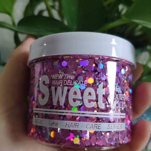 亮片啫喱闪粉亮片舞蹈舞台妆表演撒头发涂身体化妆造型金银亮晶晶 - 图0