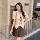 Plus size ຂອງແມ່ຍິງໄຂມັນ mm slimming ເສື້ອຍືດສາຍບ່າຂວາ