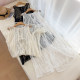 Xianqi ຕາຫນ່າງ blouses sleeveless ສໍາລັບແມ່ຍິງ layered vacation style slimming ເສື້ອ lace high-end