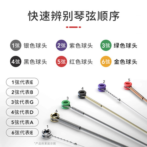 达达里奥吉他弦民谣吉他弦吉他弦线全套EJ16吉他琴弦美产木吉他弦 - 图2