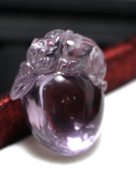 天然紫水晶貔貅有求必须挂件招财开运转运吉祥物闺蜜情人节礼物透