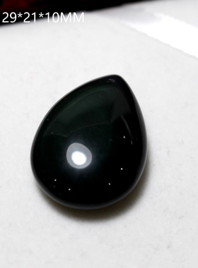 天然黑曜石水滴吊坠男女款水晶挂坠项链饰品礼物送女友闺蜜开运