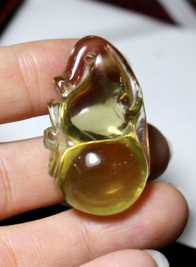 天然黄水晶葫芦貔貅吊坠男士招财貔貅福禄项链挂件女饰品情侣礼物