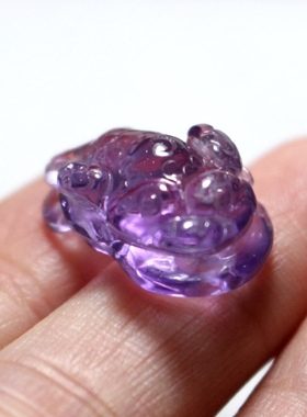 耀灿巴西紫水晶金蟾吊坠腰缠万贯三足蟾挂件女925银项链招财礼物