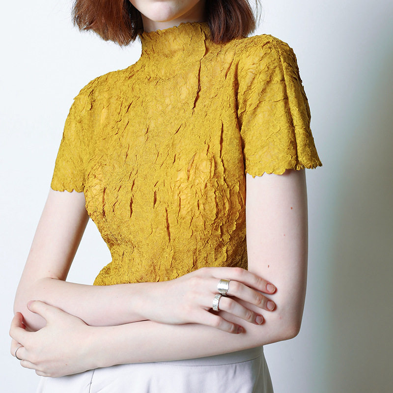 气质高领短袖2020春夏简约打底衫 fonrityT恤