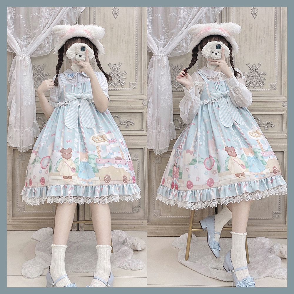 全款现货【童话味蕾】猫寻海原创奶上款 Lolita洋装可爱连衣裙