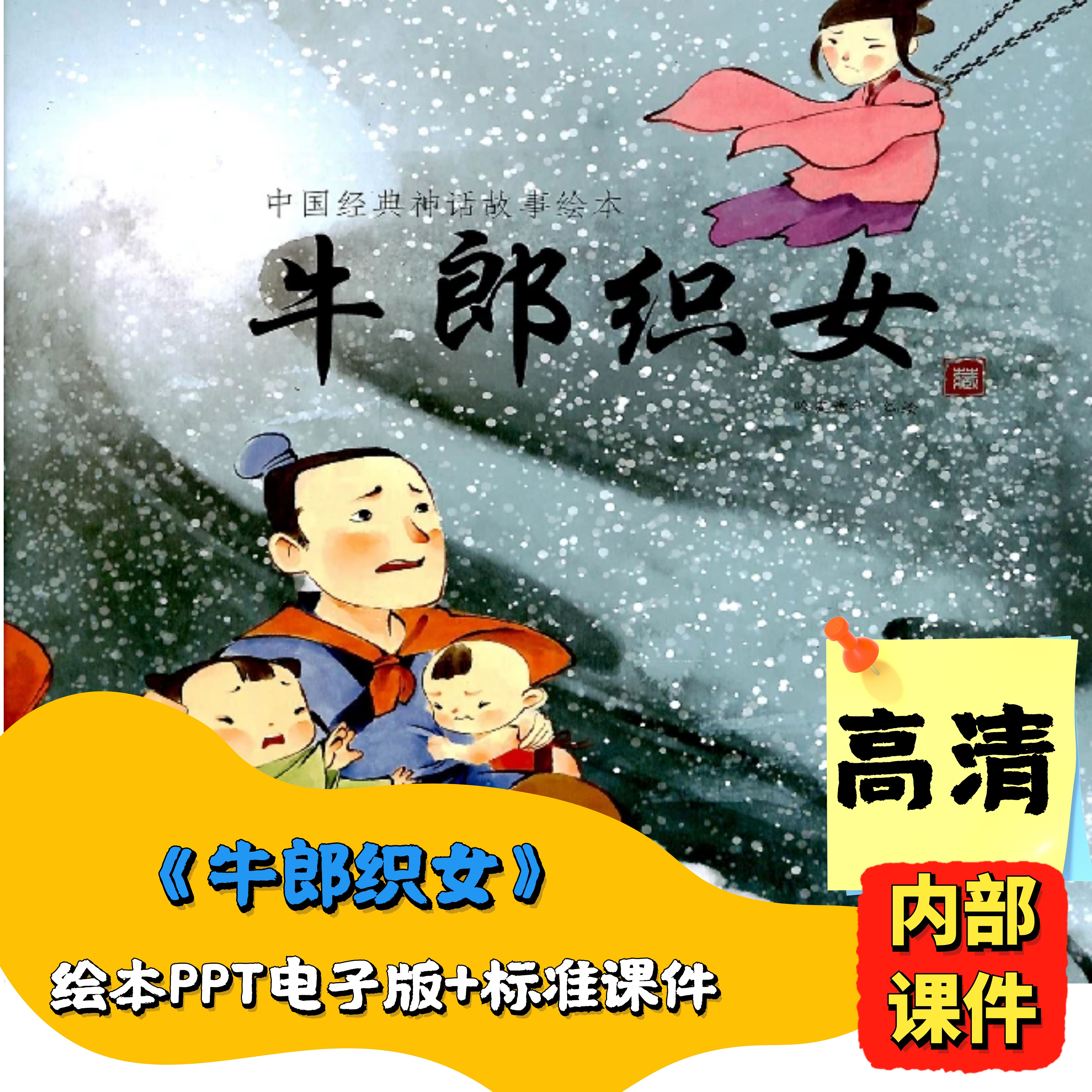 中国传统经典民间故事PPT教案电子版幼儿园小学仓颉造字15套 - 图3